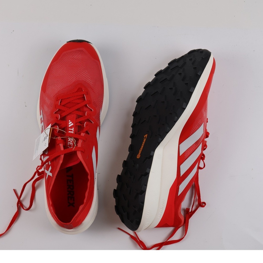 Adidas Terrex Agravic Speed Trail Running Shoes Red White 12 MSRP 160